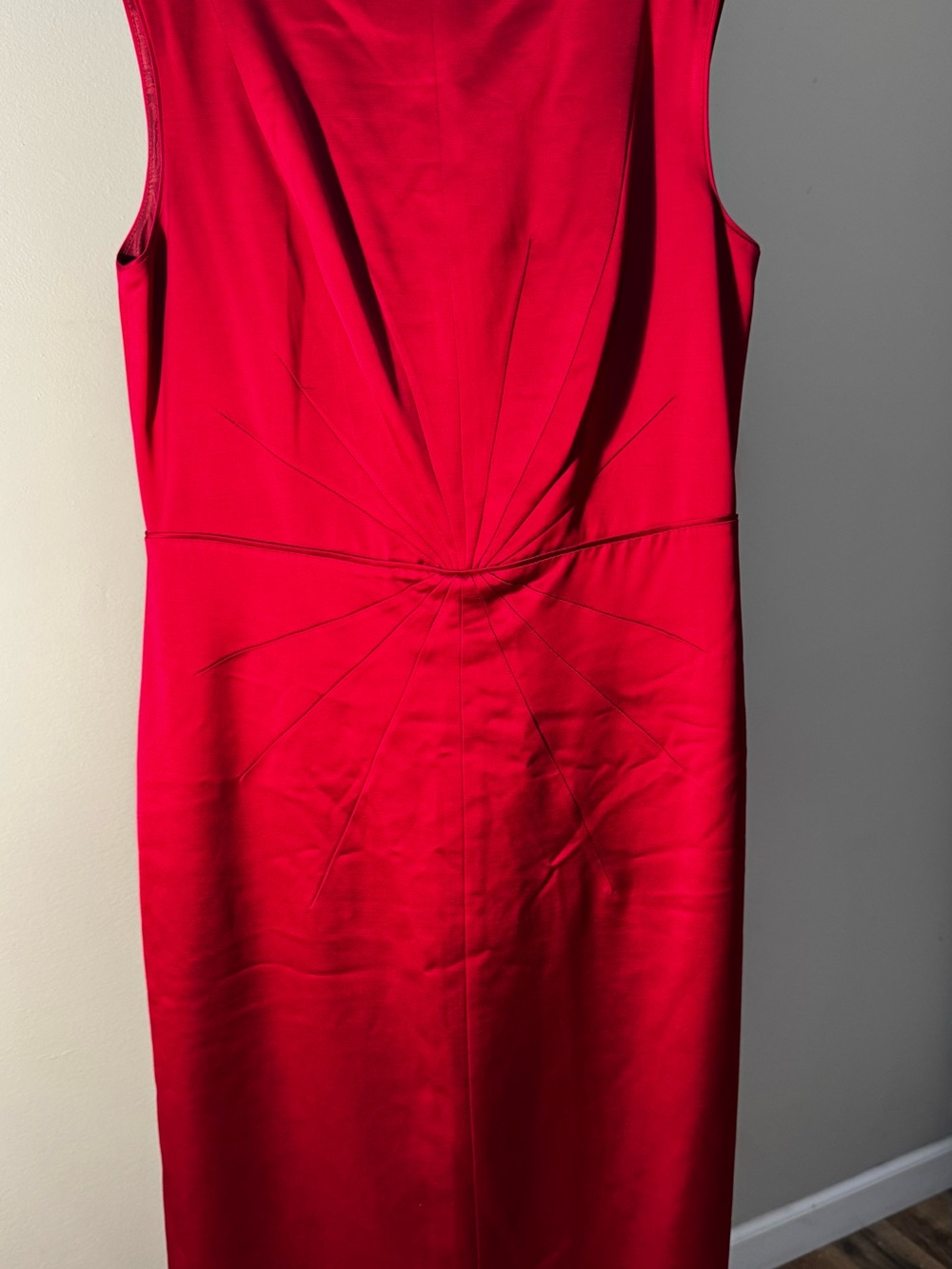 Banana Republic Red Wool Blend Sheath Dress Size 8 Sleeveless